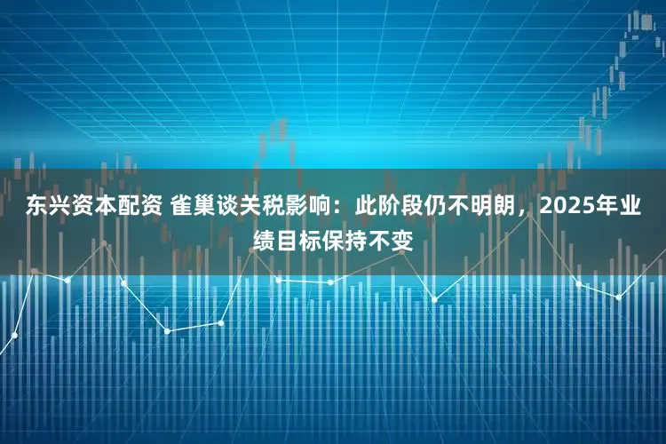 东兴资本配资 雀巢谈关税影响：此阶段仍不明朗，2025年业绩目标保持不变