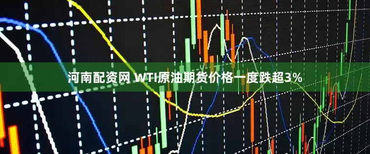 河南配资网 WTI原油期货价格一度跌超3%